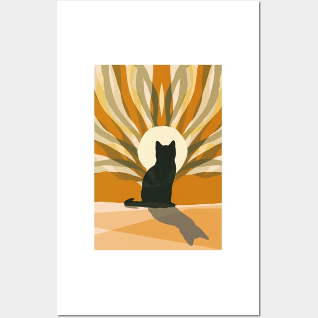 The Cat Wall Art by wildtribe